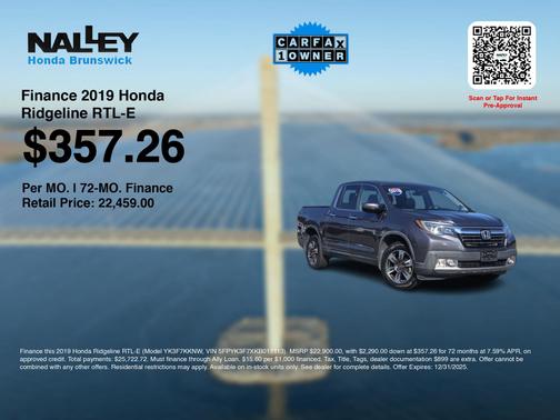 2019 Honda Ridgeline 