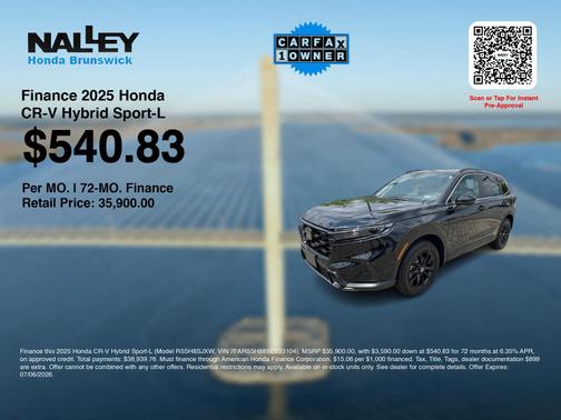 Crystal Black Pearl 2025 Honda CR-V Hybrid