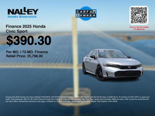 Solar Silver Metallic 2025 Honda Civic