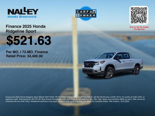 2025 Honda Ridgeline 