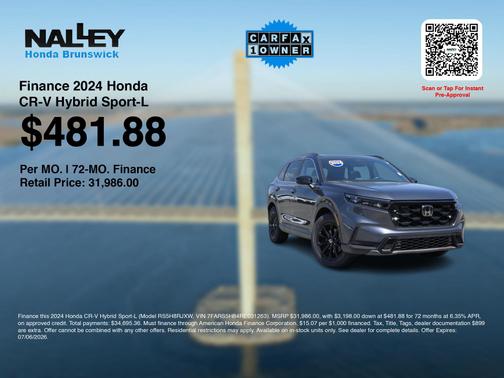 Meteorite Gray Metallic 2024 Honda CR-V Hybrid