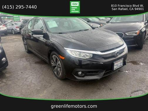 Black 2016 Honda Civic EX-L