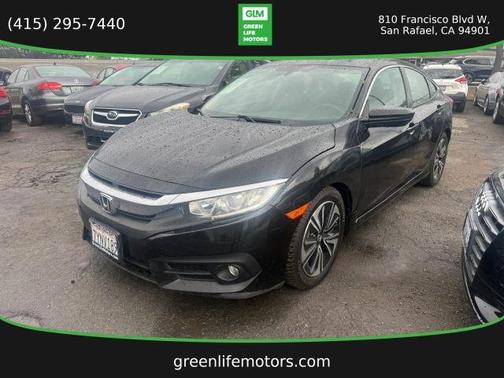 Black 2016 Honda Civic EX-L