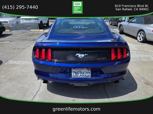 Blue 2015 Ford Mustang EcoBoost
