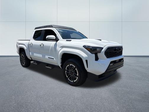 White 2025 Toyota Tacoma Hybrid TRD