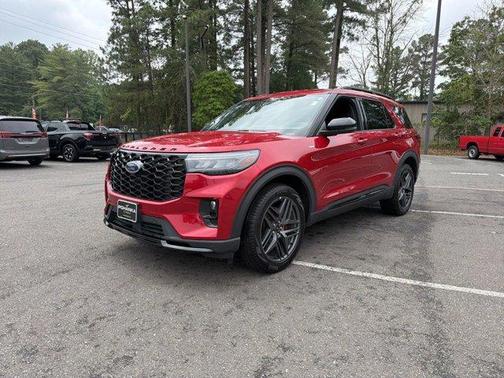 Rapid Red Metallic Tinted Clearcoat 2025 Ford Explorer ST-Line