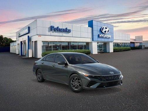 Amazon Gray 2026 Hyundai ELANTRA HEV Blue