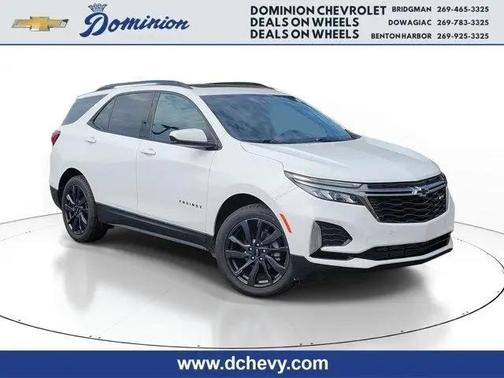 Summit Wht;jet Black Premium Cloth 2022 Chevrolet Equinox AWD RS