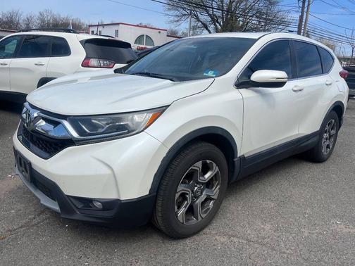 White Diamond Pearl 2018 Honda CR-V EX-L