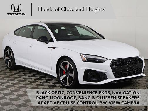 Glacier White Metallic 2024 Audi A5 Sportback 45 S Line Premium Plus