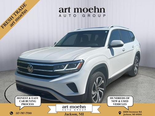 Opal White Pearl Effect 2023 Volkswagen Atlas 3.6L SEL