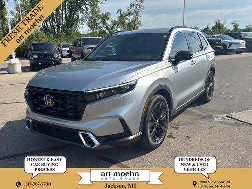 Lunar Silver Metallic 2023 Honda CR-V Hybrid Sport Touring