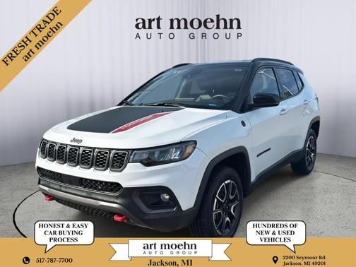 Bright White Clearcoat 2025 Jeep Compass Trailhawk
