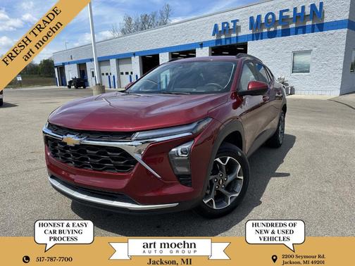 Crimson Metallic 2025 Chevrolet Trax LT