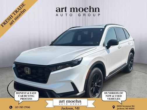 Platinum White Pearl 2023 Honda CR-V Hybrid Sport