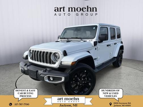 Bright White Clearcoat 2025 Jeep Wrangler 4xe Sahara