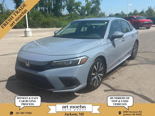 Sonic Gray Pearl 2024 Honda Civic EX