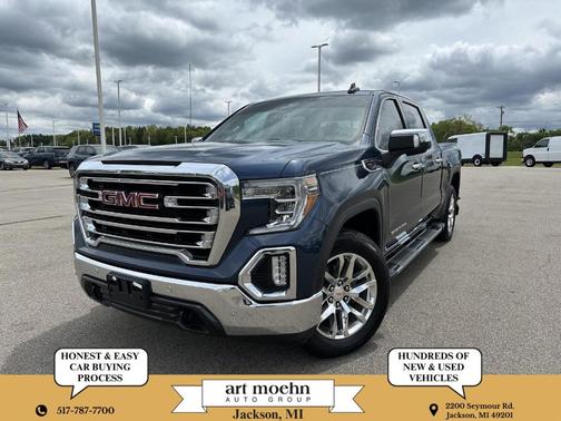 Pacific Blue Metallic 2019 GMC Sierra 1500 SLT
