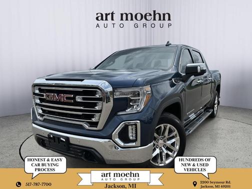 Pacific Blue Metallic 2019 GMC Sierra 1500 SLT
