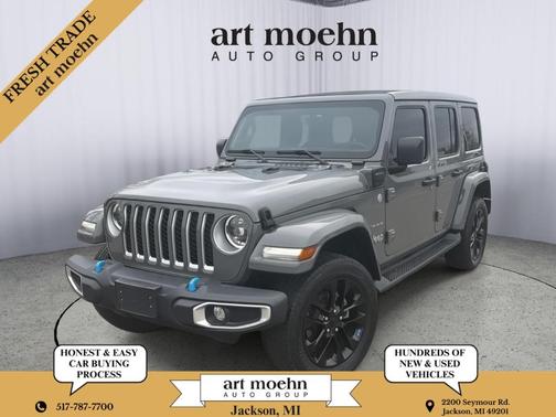 Sting Gray Clearcoat 2023 Jeep Wrangler 4xe Sahara