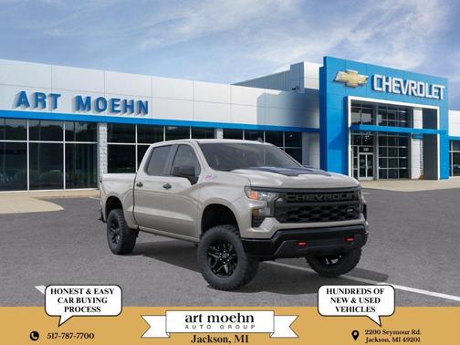 White Sand 2026 Chevrolet Silverado 1500 Custom Trail Boss