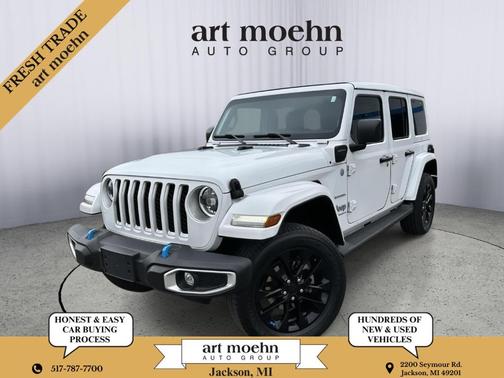 Bright White Clearcoat 2023 Jeep Wrangler 4xe Sahara