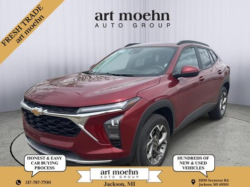 Crimson Metallic 2025 Chevrolet Trax LT