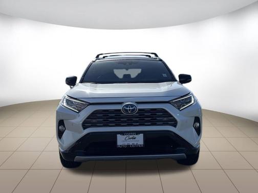 Blizzard Pearl/Midnight Black Metallic 2021 Toyota RAV4 Hybrid SE