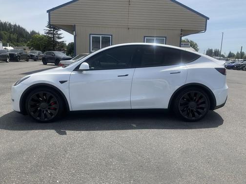 Pearl White Multi-Coat 2022 Tesla Model Y Performance Dual Motor All-Wheel Drive