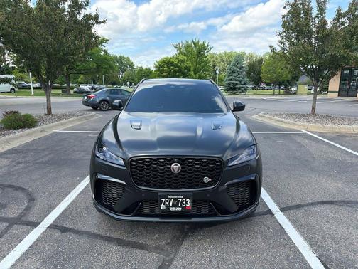 Santorini Black 2022 Jaguar F-PACE SVR P550 AWD Automatic
