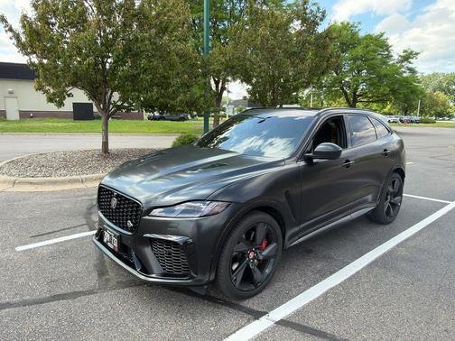 Santorini Black 2022 Jaguar F-PACE SVR P550 AWD Automatic