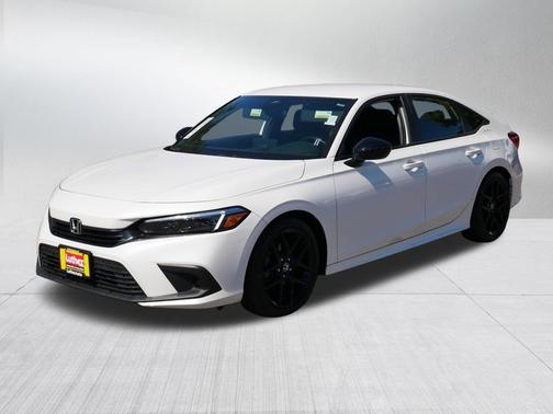 Platinum White Pearl 2024 Honda Civic Sport