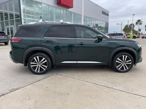 Obsidian Green 2023 Nissan Pathfinder Platinum