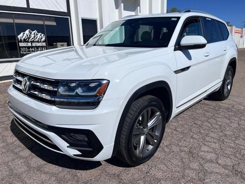 Pure White 2019 Volkswagen Atlas 3.6 V6 SE R-Line