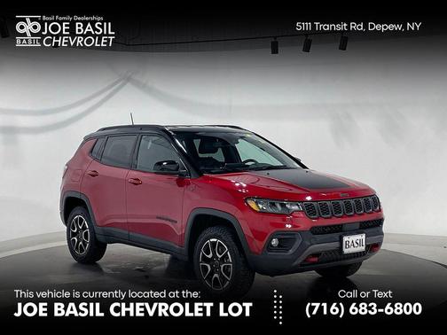 Red 2026 Jeep Compass Trailhawk
