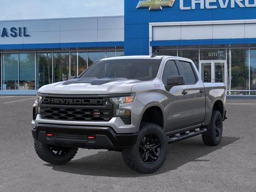 Sterling Gray Metallic 2026 Chevrolet Silverado 1500 Custom Trail Boss