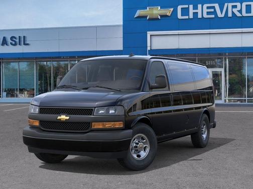 Black 2026 Chevrolet Express 3500 Work Van
