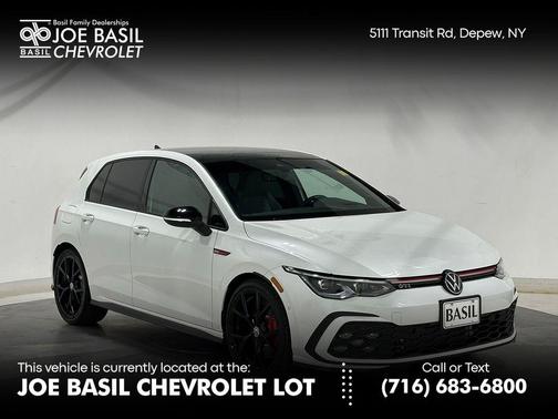 Opal White W / Black Roof 2024 Volkswagen Golf GTI 2.0T 380 Autobahn