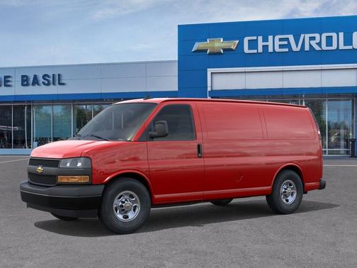 Red 2026 Chevrolet Express 2500 Work Van