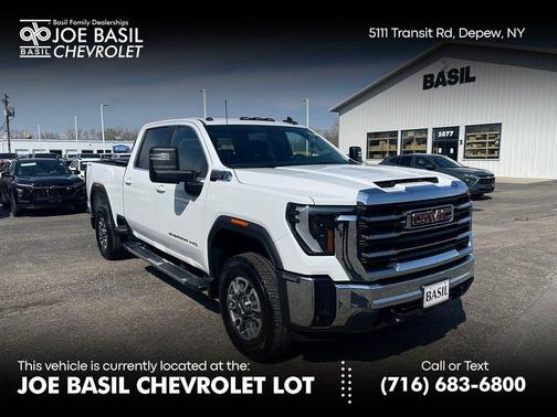 Summit White 2025 GMC Sierra 2500 SLE