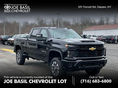 Black 2025 Chevrolet Silverado 2500 Custom