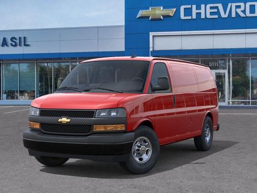 Red 2026 Chevrolet Express 2500 Work Van
