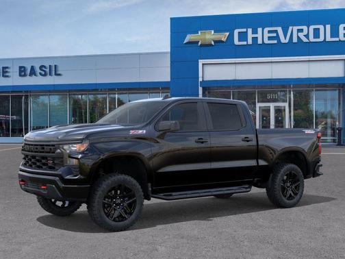 Black 2026 Chevrolet Silverado 1500 Custom Trail Boss
