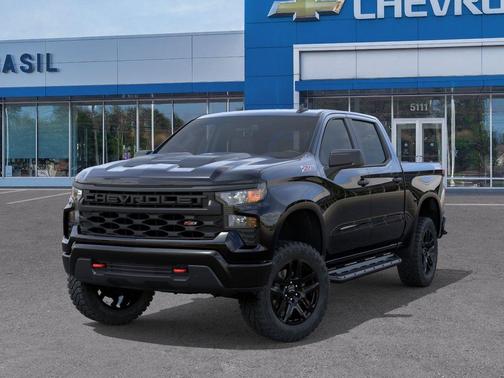 Black 2026 Chevrolet Silverado 1500 Custom Trail Boss