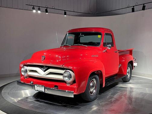 Red 1953 Ford F100
