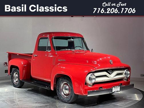 Red 1953 Ford F100