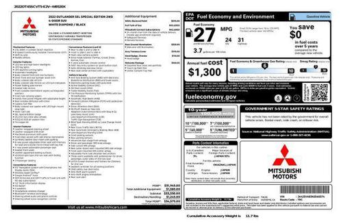 2022 Mitsubishi Outlander SEL 2.5 2WD