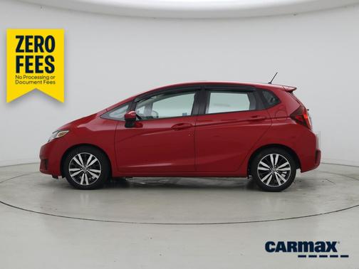 Red 2015 Honda Fit EX