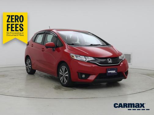 Red 2015 Honda Fit EX