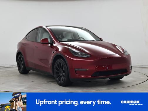 Red 2024 Tesla Model Y Long Range